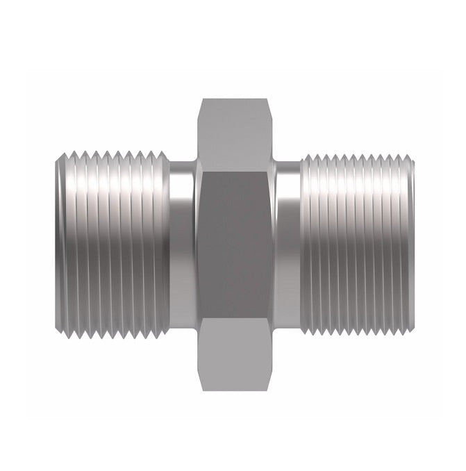 2229-16-16S Aeroquip by Danfoss | SAE O-Ring Boss (ORB) Male Adapter (without O-Ring) | -16 Male SAE O-Ring Boss x -16 Male SAE O-Ring Boss | Steel