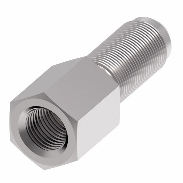 2239-1-16-16S Aeroquip by Danfoss | Internal Pipe/37° JIC Flare Bulkhead Adapter (without Nut) | -16 Female NPTF x -16 Male JIC | Steel