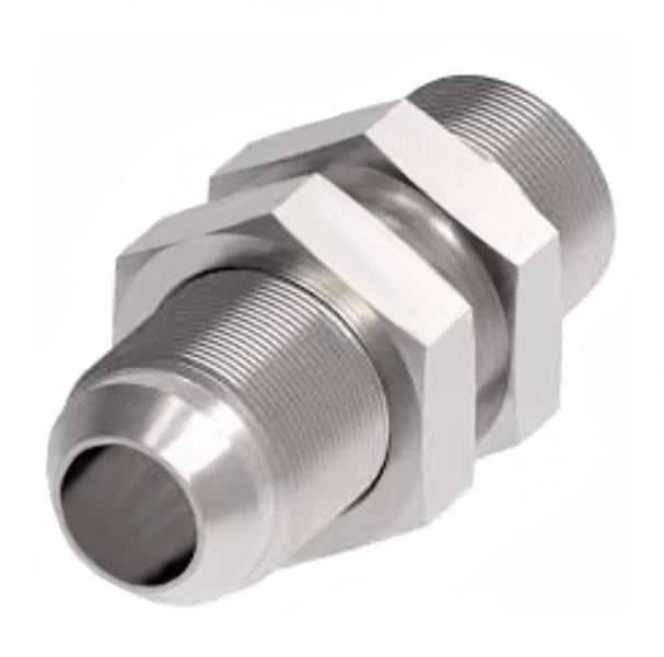 2240-6-8S Aeroquip by Danfoss | External Pipe/37° Flare Bulkhead Adapter | -06 Male NPTF x -08 Male JIC | Steel