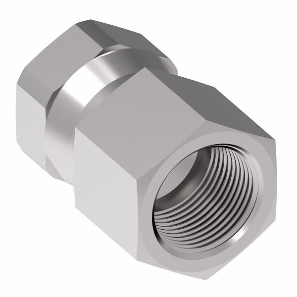 2242-4-6S Aeroquip by Danfoss | Internal Pipe/37° JIC Flare Swivel Adapter | -04 Female NPTF x -06 Female JIC Swivel | Steel