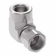 2244-8-10S Aeroquip by Danfoss | Internal Pipe/37° JIC Flare Swivel 90° Elbow Adapter | -08 Female NPTF x -10 Female 37° JIC Flare Swivel | Steel