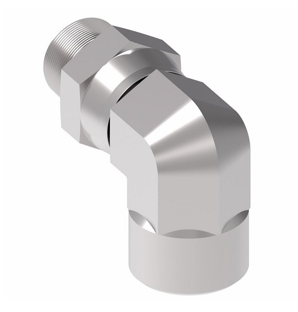 2252-6-6S Aeroquip by Danfoss | External Pipe Swivel/Internal Pipe 90° Elbow Adapter | -06 Male NPTF x -06 Female NPTF | Steel
