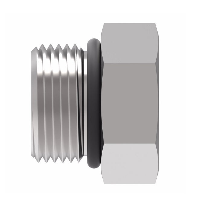213-900598-6 Aeroquip by Danfoss | SAE O-Ring Boss (ORB) Plug Adapter | -06 Male SAE O-Ring Boss | Viton O-Ring | Steel