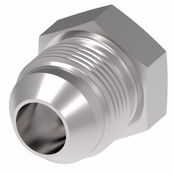 259-900599-6 Aeroquip by Danfoss | Male 37° JIC Flare Plug Adapter | -06 Male 37° JIC Flare | Stainless Steel