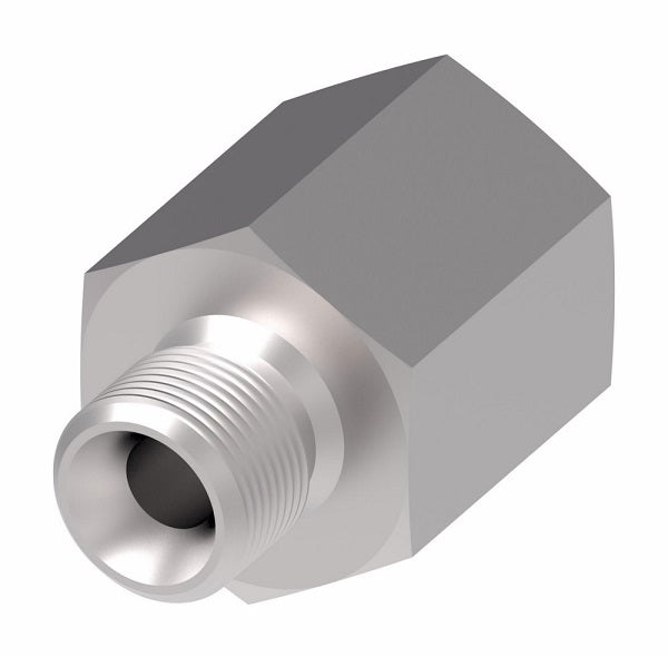 FF1009-1210S Aeroquip by Danfoss | SAE O-Ring Boss (ORB) Reducer Adapter (without O-Ring) | -12 Male SAE O-Ring Boss x -10 Female SAE O-Ring Boss | Steel
