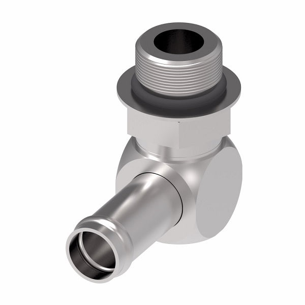 FF1167-1212S Aeroquip by Danfoss | SAE O-Ring Boss (ORB) (adj.)/Hose Connector 90° Elbow Adapter | -12 Male SAE O-Ring Boss x -12 Hose Connector | Steel