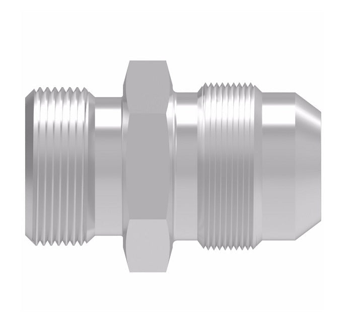 FF1315-0806S Aeroquip by Danfoss | Male SAE Flareless/37° JIC Flare Adapter | -08 Male SAE Flareless x -06 Male 37° JIC Flare | Steel