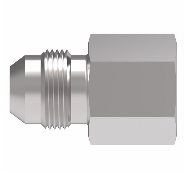FF1981-047-0606 Aeroquip by Danfoss | Restrictor 37° Male Flare/37° Female Adapter | -06 Male 37° JIC Flare x -06 Female 37° JIC Flare | 0.047" Drill Size | Steel