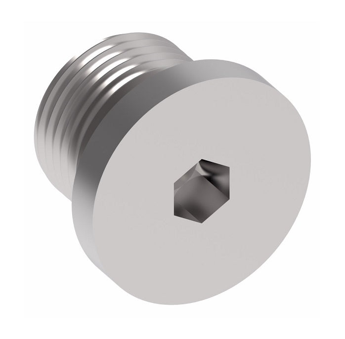 FF2137-08S Aeroquip by Danfoss | SAE Male O-Ring Boss (ORB) Plug Adapter (Hex Socket) (without O-Ring) | -08 Male SAE O-Ring Boss | Steel