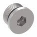 FF2138-05S Aeroquip by Danfoss | SAE Male O-Ring Boss (ORB) Plug Adapter (Hex Socket) | -05 Male SAE O-Ring Boss | Steel