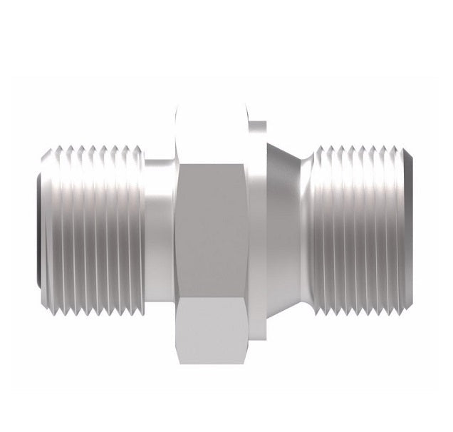 FF2485T0818S Aeroquip by Danfoss | ORS/Metric Connector (Mates with DIN 3852 Large Spotface) Adapter | -08 Male O-Ring Face Seal x M18 Male Metric | Steel
