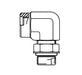 FF2591-0404S Aeroquip by Danfoss | Female SAE O-Ring Boss/Adjustable Male SAE O-Ring Boss (ORB) 90° Elbow Adapter | -04 Female SAE O-Ring Boss x -04 Male SAE O-Ring Boss | Steel