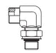 FF2744T0818S Aeroquip by Danfoss | ORS/Male ISO 6149 Boss (S-Series) 90° Elbow Adapter | -08 Male O-Ring Face Seal x -18 Male ISO 6149 Boss | Steel
