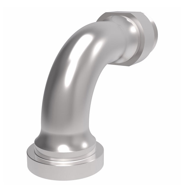 FF5945T1612S Aeroquip by Danfoss | ORS/Code 62 Split Flange 90° Elbow Adapter | -16 Male SAE O-Ring Face Seal x -12 Code 62 Split Flange | Steel