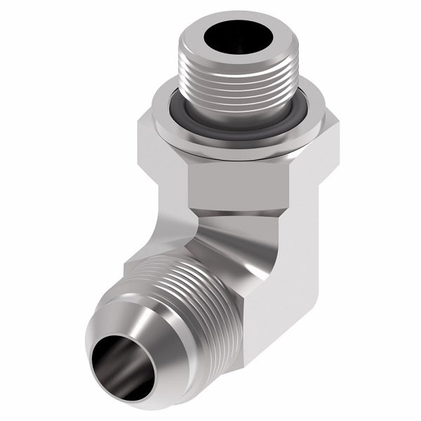 GG306-NP08-06 Aeroquip by Danfoss | Male 37° JIC/BSPP Male (Adj.) 90° Elbow Adapter | -08 Male 37° JIC x -06 Male BSPP | Steel