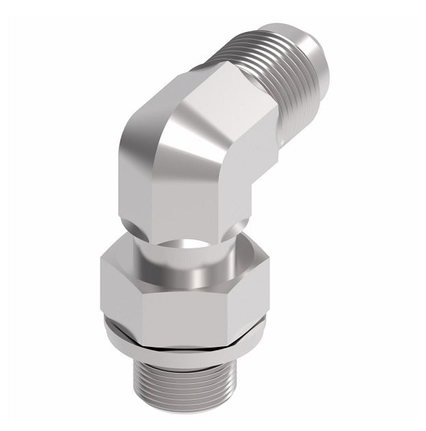GG308-NP06-16 Aeroquip by Danfoss | Male 37° JIC/Metric (Adj.) Male 90° Elbow Adapter | -06 Male 37° JIC x M16 Male Metric | Steel