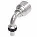1A8MCB6 Aeroquip by Danfoss | Male STC (Snap to Connect) Hose End (MCB) 90° Elbow | TTC Crimp Fitting | -08 Male STC x -06 Hose Barb | Steel
