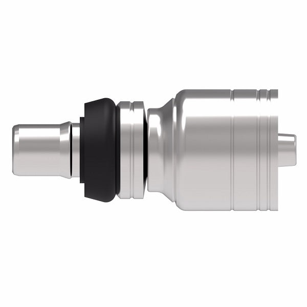 1A6MC6 Aeroquip by Danfoss | Male STC (Snap to Connect) Hose End (MC) | TTC Crimp Fitting | -06 Male STC x -06 Hose Barb | Steel