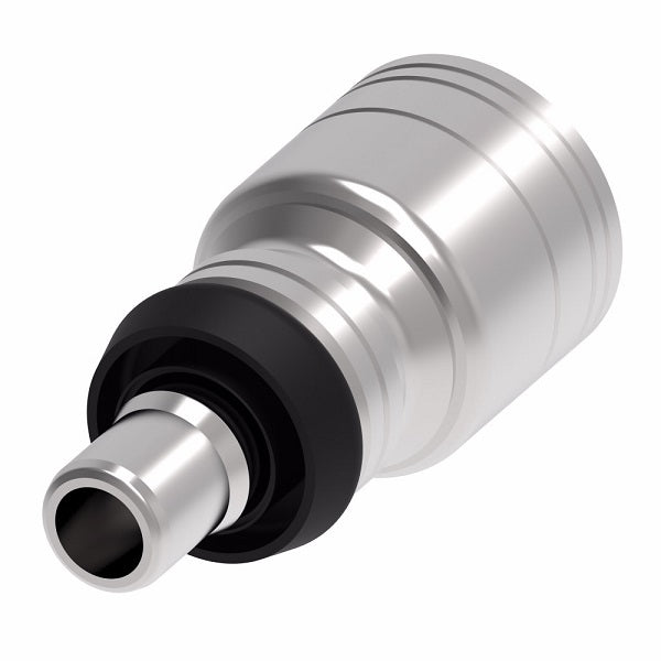 1A6MC6 Aeroquip by Danfoss | Male STC (Snap to Connect) Hose End (MC) | TTC Crimp Fitting | -06 Male STC x -06 Hose Barb | Steel