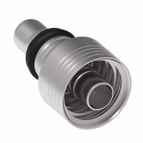 4S8MC8 Aeroquip by Danfoss | Male STC (Snap to Connect) Hose End (MC) | TCC12 Crimp Fitting | -08 Male STC x -08 Hose Barb | Steel