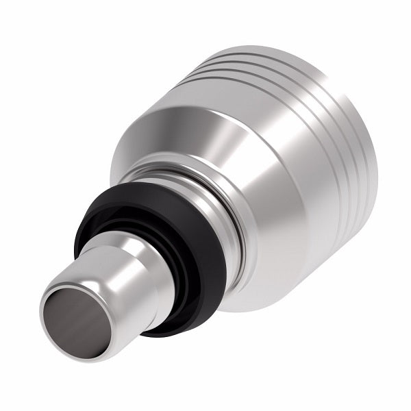 4S10MC10 Aeroquip by Danfoss | Male STC (Snap to Connect) Hose End (MC) | TCC12 Crimp Fitting | -10 Male STC x -10 Hose Barb | Steel