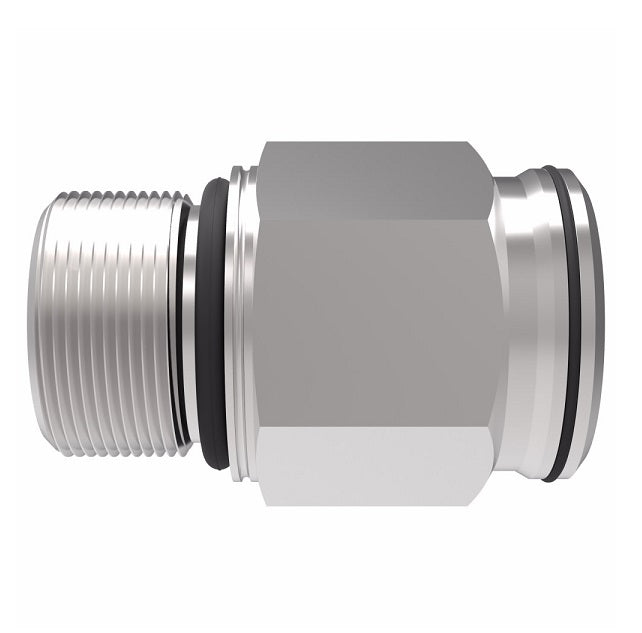 FF3061-1606S Aeroquip by Danfoss | Male ISO 6149 ORB (S-Series) to Female STC (Snap to Connect) Adapter (FF) | M16 Male Metric O-Ring Boss x -06 Female STC | Steel