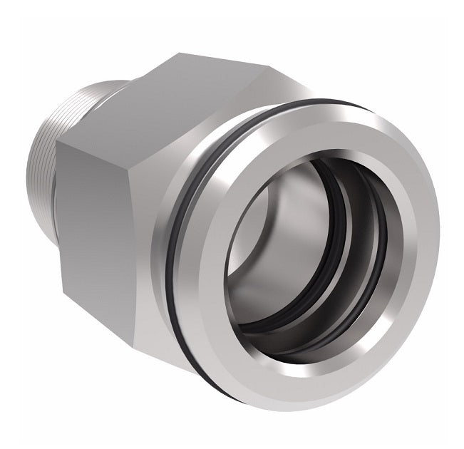 FF3061-1608S Aeroquip by Danfoss | Male ISO 6149 ORB (S-Series) to Female STC (Snap to Connect) Adapter (FF) | M16 Male Metric O-Ring Boss x -08 Female STC | Steel