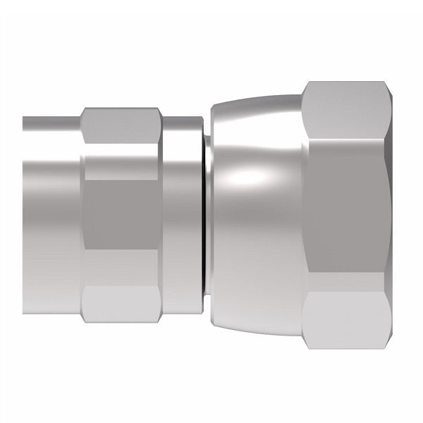 FF3236-0808S Aeroquip by Danfoss | Female ORS to Female STC (Snap to Connect) Adapter (FF) | -08 Female O-Ring Face Seal x -08 Female STC | Steel