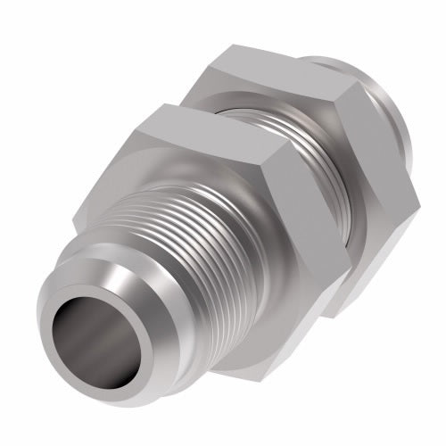 FF3412-1612S Aeroquip by Danfoss | Male JIC to Bulkhead Female STC (Snap to Connect) Adapter (FF) | -16 Male JIC x -12 Female STC | Steel