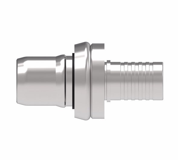 FJ4828-1212S Aeroquip by Danfoss | Nipple Assembly Male STC (Snap to Connect) Hose End (FJ) | For PTFE Hose | -12 Male STC x -12 Hose Barb | Steel
