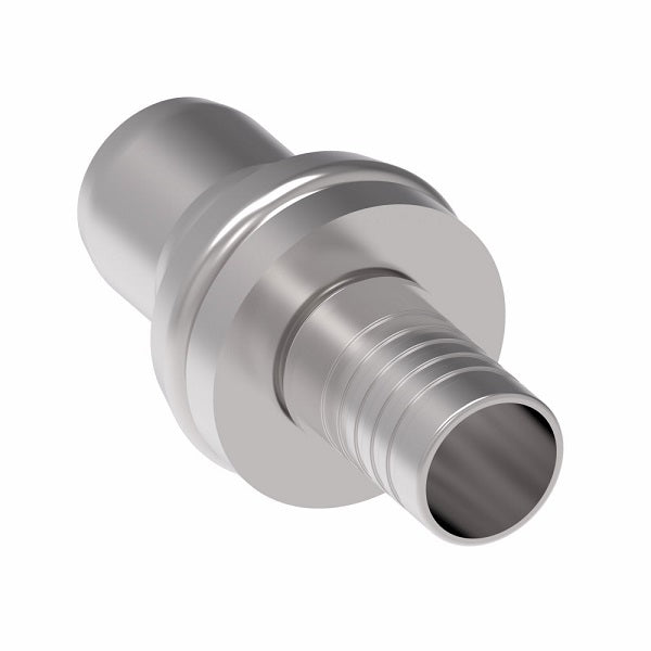 FJ4828-0808S Aeroquip by Danfoss | Nipple Assembly Male STC (Snap to Connect) Hose End (FJ) | For PTFE Hose | -08 Male STC x -08 Hose Barb | Steel