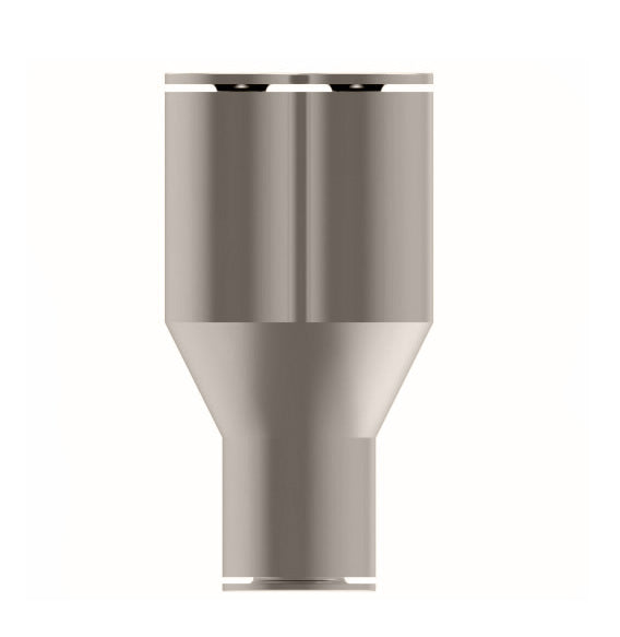 1107X2 by Danfoss | Push to Connect Adapter | Union Y | 1/8" Tube OD x 1/8" Tube OD x 1/8" Tube OD | Nickel Plated Brass