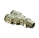 1108X2A by Danfoss | Push to Connect Adapter | Swivel Male Y | 10-32 Male UNF x 1/8" Tube OD x 1/8" Tube OD | Nickel Plated Brass