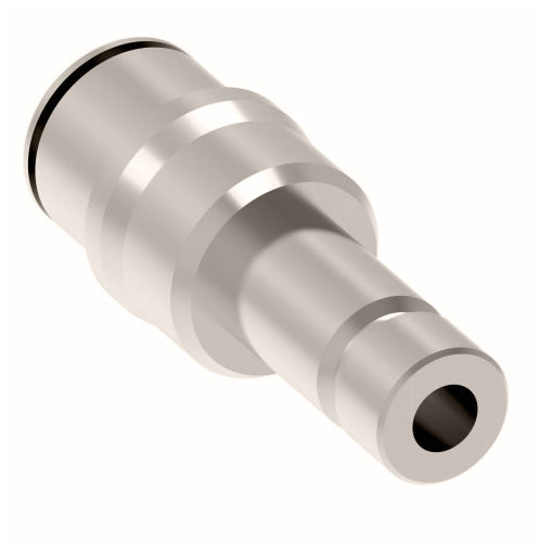 1109X4X8 by Danfoss | Push to Connect Adapter | Reducer | 1/4" Tube OD x 1/2" Tube Insert | Nickel Plated Brass