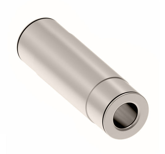 1162X8 by Danfoss | Push to Connect Adapter | Union | 1/2" Tube OD x 1/2" Tube OD | Nickel Plated Brass