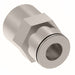 1166X4X4 by Danfoss | Push to Connect Adapter | Female Connector | 1/4" Tube OD x 1/4" Female Pipe | Nickel Plated Brass