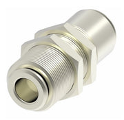 1174X5 by Danfoss | Push to Connect Adapter | Bulkhead Union | 5/16" Tube OD x 5/16" Tube OD | Nickel Plated Brass