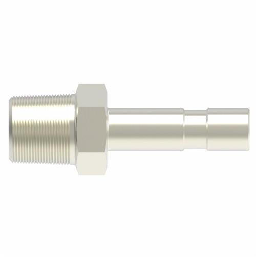 1180X2 by Danfoss | Push to Connect Adapter | Stem Adapter | 1/8" Male Pipe x 1/8" Tube Insert | Nickel Plated Brass