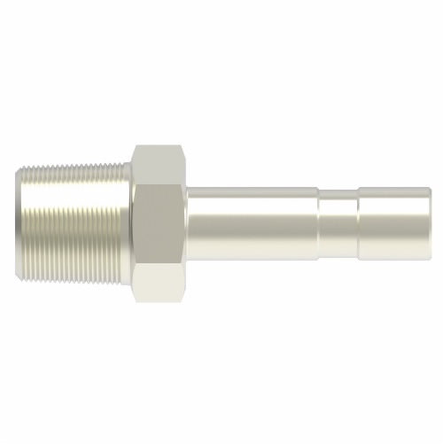 1180X2X4 by Danfoss | Push to Connect Adapter | Stem Adapter | 1/4" Male Pipe x 1/8" Tube Insert | Nickel Plated Brass
