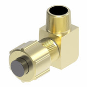 1269X6 by Danfoss | Polyline Flareless Adapter | Male 90° Elbow | 3/8" Tube OD x 1/4" Male NPTF | Brass