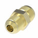 1554 by Danfoss | SAE 45° Flare/Inverted Flare Adapter | 3/8" Male SAE 45° Flare x 7/16" Male SAE Inverted Flare | Brass