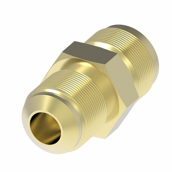 1553 by Danfoss | SAE 45° Flare/Inverted Flare Adapter | 3/8" Male SAE 45° Flare x 5/16" Male SAE Inverted Flare | Brass