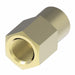 252X3 by Danfoss | Inverted Flare Female Connector | 1/8" Female NPTF x 3/16" Female SAE Inverted Flare | Brass