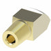 352X3 by Danfoss | Female Inverted Flare/Male Pipe 45° Elbow Adapter | 1/8" Male NPTF x 3/16" Female SAE Inverted Flare | Brass