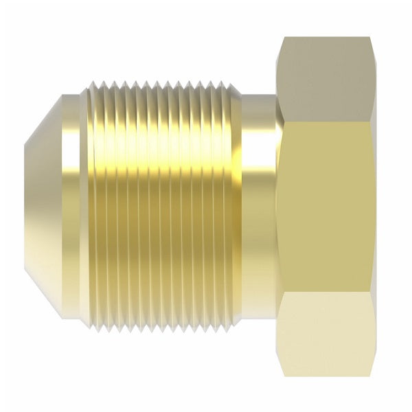 39X4 by Danfoss | SAE 45° Flare Plug | 1/4" Tube OD | Brass