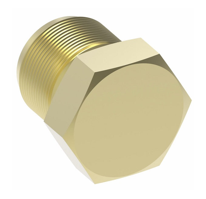 39X6 by Danfoss | SAE 45° Flare Plug | 3/8" Tube OD | Brass