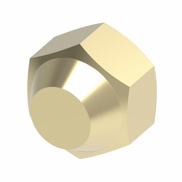 40X2 by Danfoss | SAE 45° Flare Cap | 1/8" Tube OD | Brass