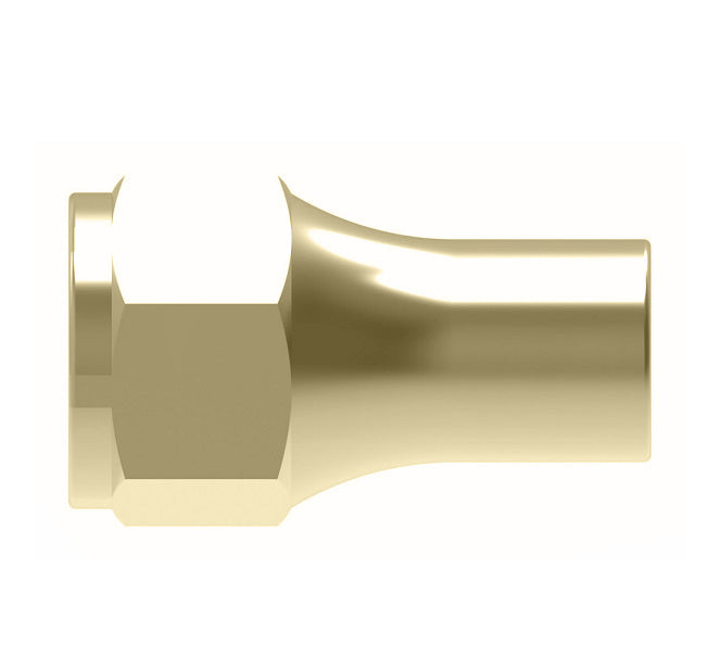 41X4 by Danfoss | SAE 45° Flare Long Nut | 1/4" Tube OD | Brass