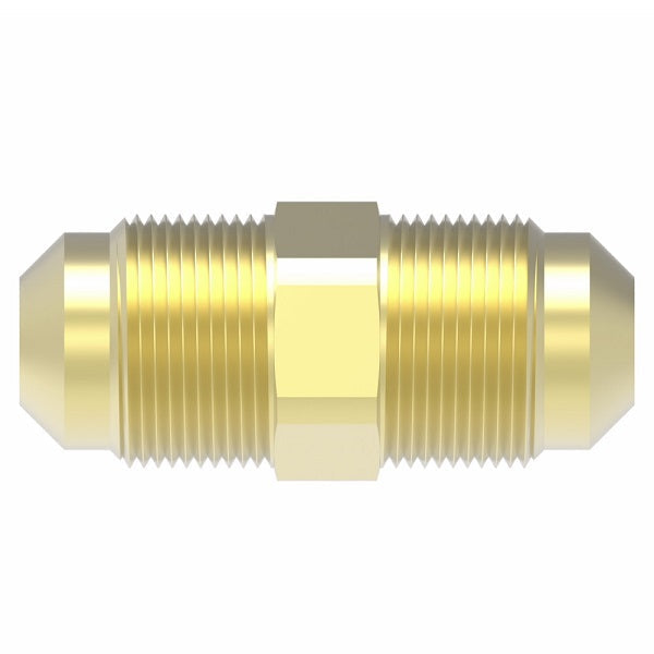 42X8 by Danfoss | Male SAE 45° Flare Union Adapter | 1/2" Male SAE 45° Flare x 1/2" Male SAE 45° Flare | Brass