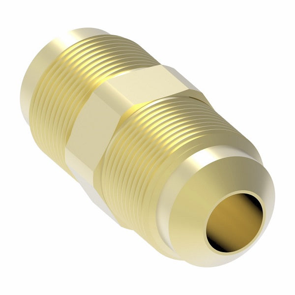42X10 by Danfoss | Male SAE 45° Flare Union Adapter | 5/8" Male SAE 45° Flare x 5/8" Male SAE 45° Flare | Brass